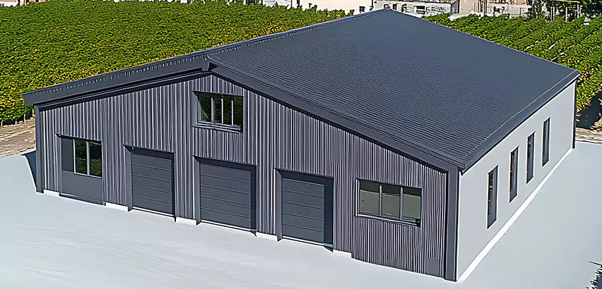 Corrugated Garage Roof Repair in Northbrook