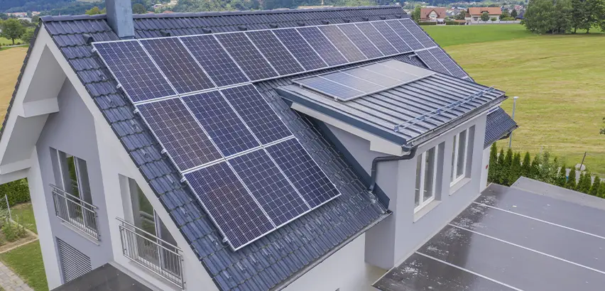 Residential Solar Roof Installation in Northbrook