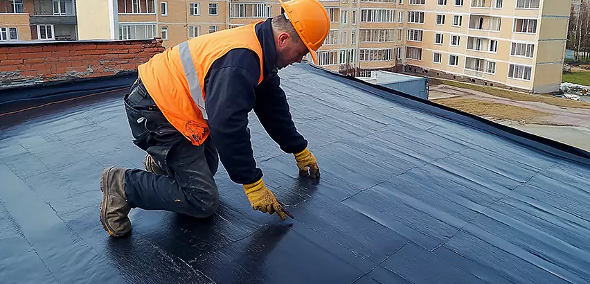 Residential TPO Roof Repair in Northbrook
